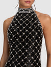 GATZ EMBELLISHED MINI DRESS-BLACK/MULTI-ALICE + OLIVIA