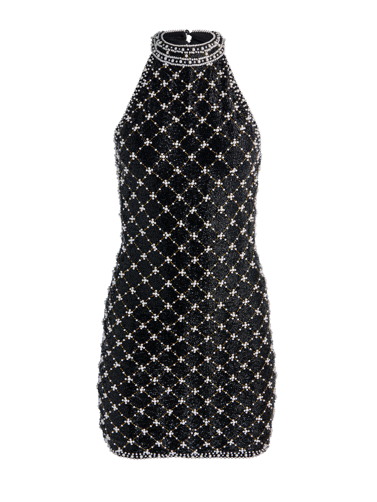 GATZ EMBELLISHED MINI DRESS-BLACK/MULTI-ALICE + OLIVIA