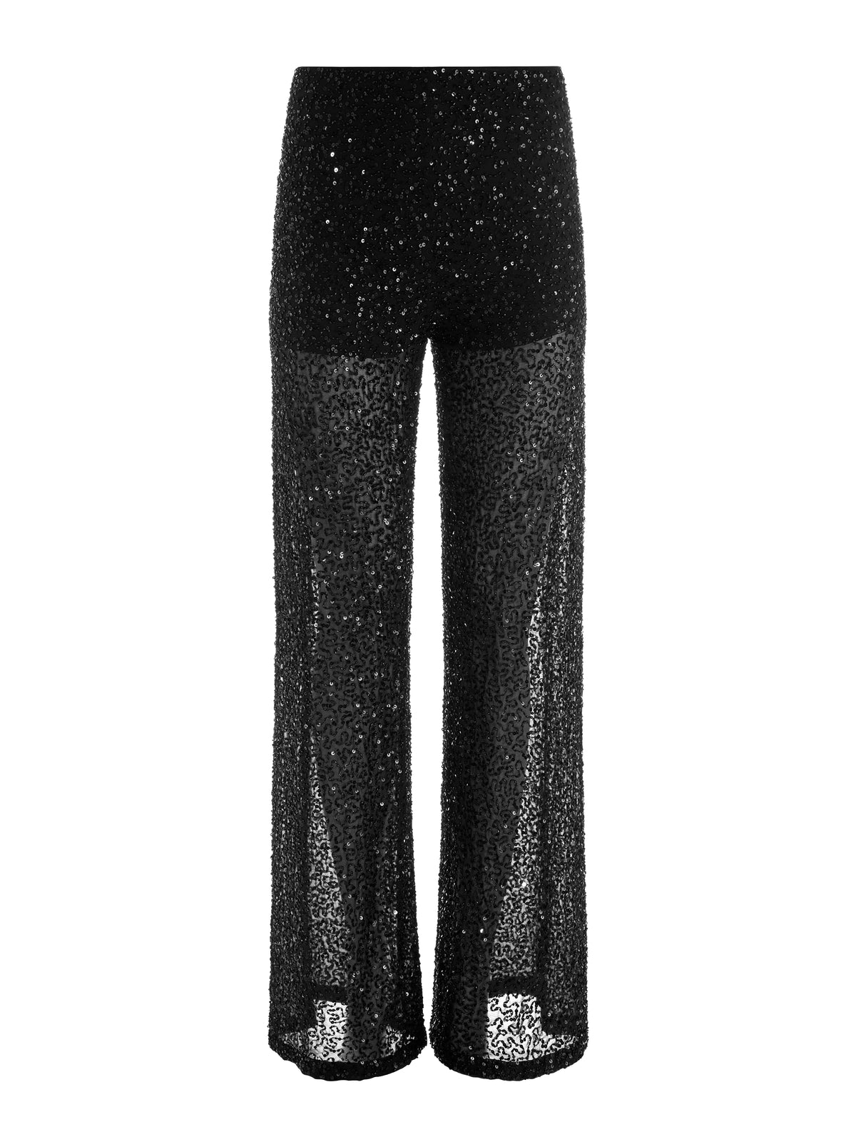 ATHENA SEQUIN PANT-Black-ALICE + OLIVIA