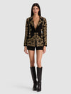 IVAN EMBELLISHED BLAZER-BLACK/GOLD-ALICE + OLIVIA