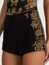 CADY EMBELL SHORT-BLACK/GOLD-ALICE + OLIVIA