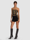 CADY EMBELL SHORT-BLACK/GOLD-ALICE + OLIVIA