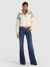 ROBENA EMBELL CROPPED PUFFER-OFF WHITE/CLEAR CRYSTAL-ALICE + OLIVIA
