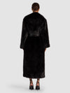 MARVIN FAUX FUR LONG COAT-Black-ALICE + OLIVIA