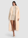 MARVIN FAUX FUR LONG COAT-OFF WHITE-ALICE + OLIVIA