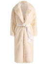 MARVIN FAUX FUR LONG COAT-OFF WHITE-ALICE + OLIVIA