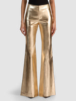 ANDREW VEGAN LEATHER PANT - GOLD