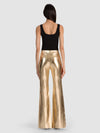 ANDREW VEGAN LEATHER PANT-GOLD-ALICE + OLIVIA