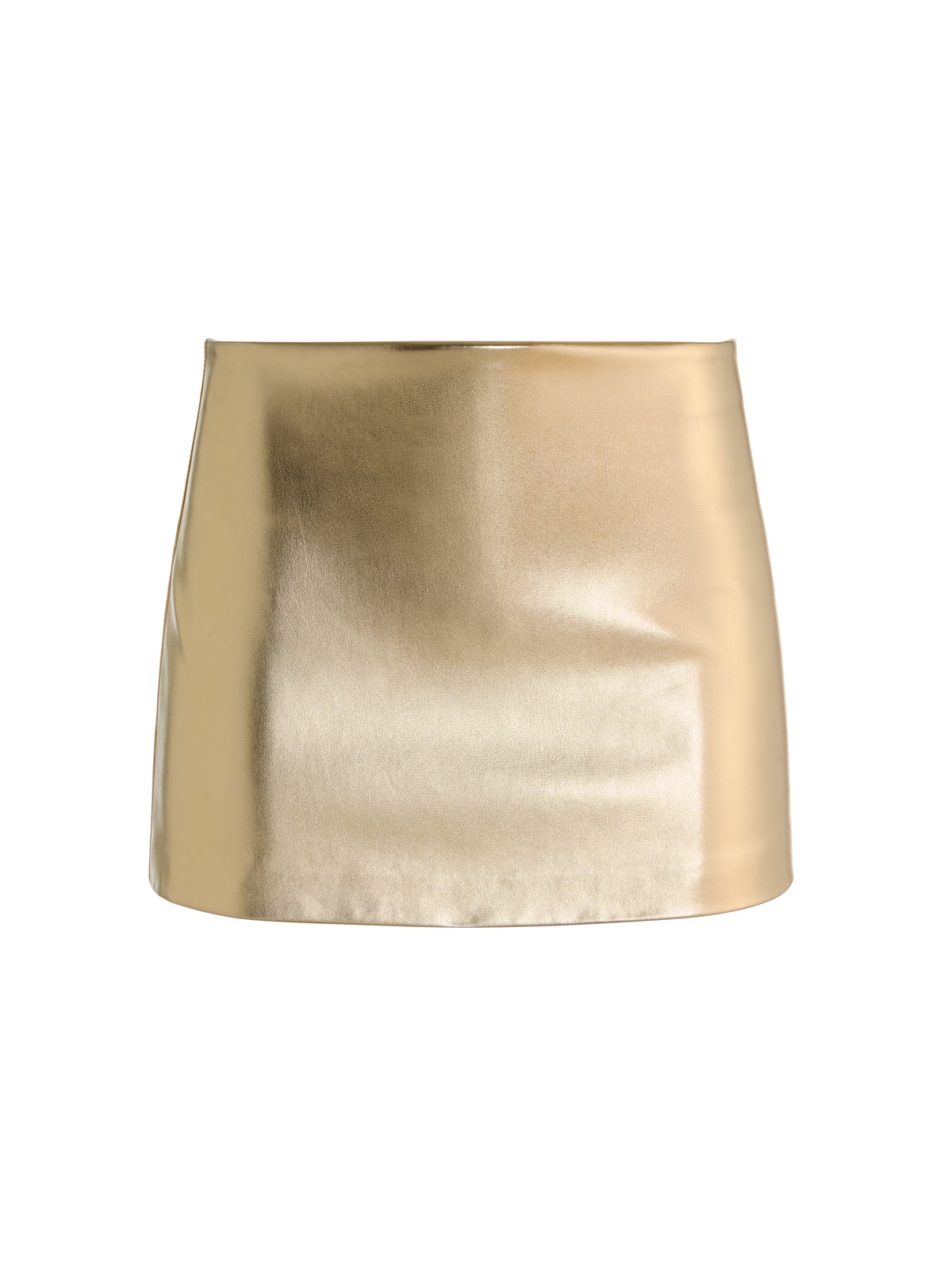 MACE VEGAN LEATHER MINI SKORT-GOLD-ALICE + OLIVIA