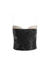 HALLIE EMBELLISHED TOP-BLACK/OFF WHITE-ALICE + OLIVIA