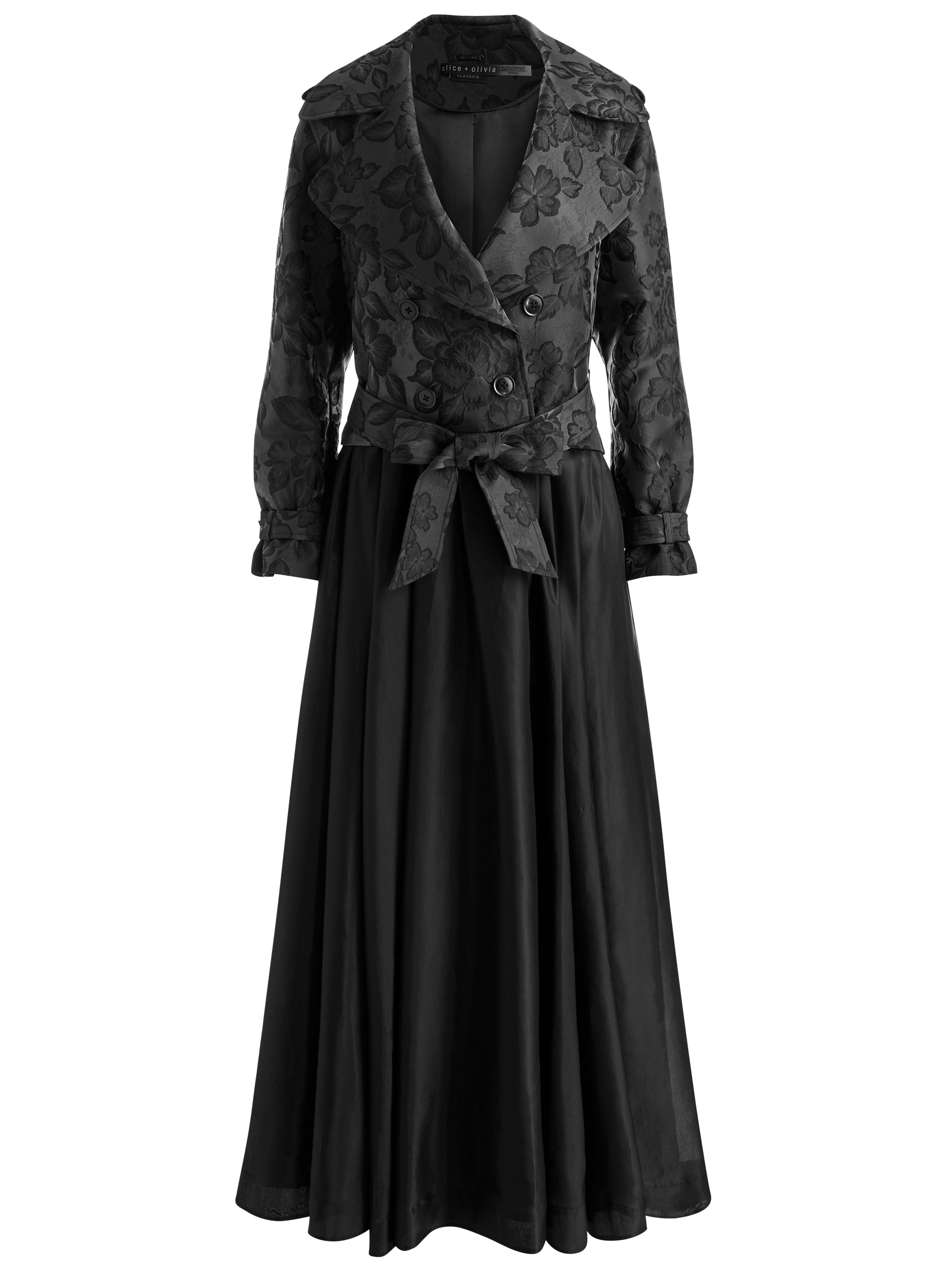NEVADA TRENCH in Black | ALICE + OLIVIA
