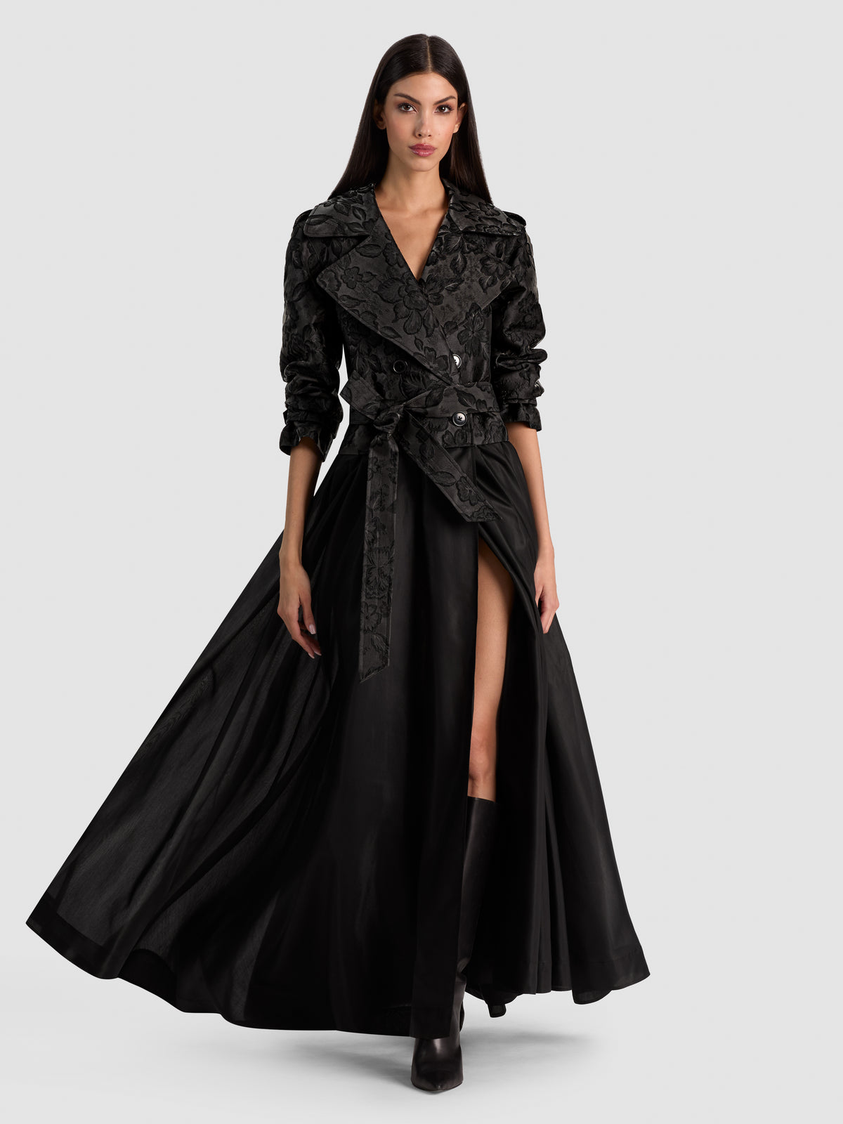 NEVADA TRENCH-Black-ALICE + OLIVIA