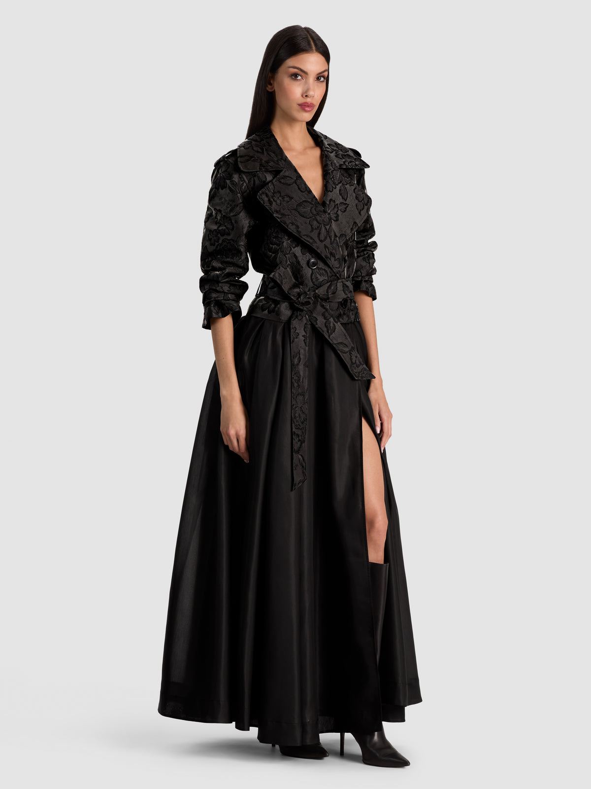 NEVADA TRENCH-Black-ALICE + OLIVIA
