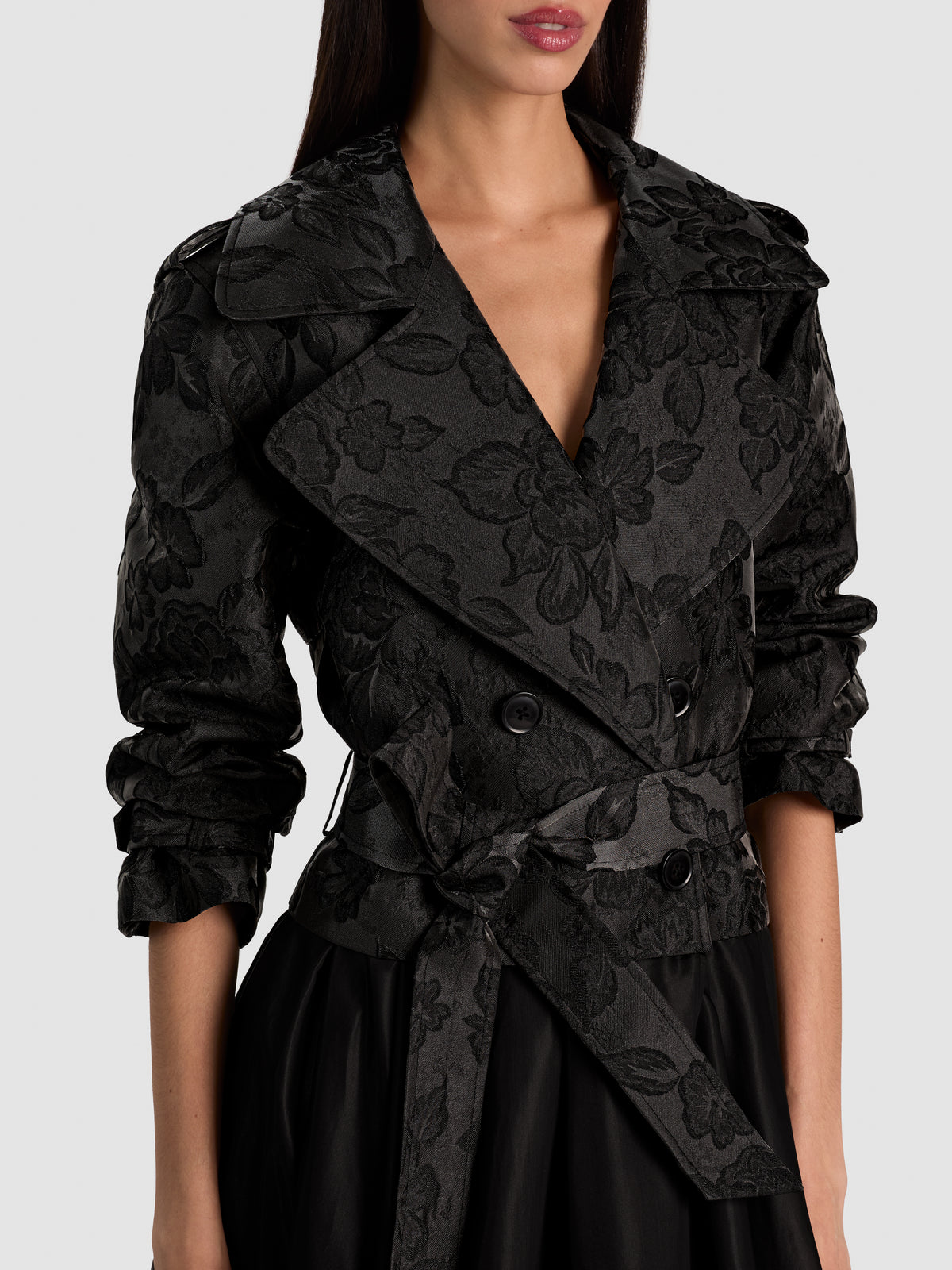 NEVADA TRENCH-Black-ALICE + OLIVIA