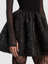 CHARA FLARED MINI DRESS-Black-ALICE + OLIVIA