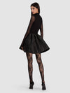 CHARA FLARED MINI DRESS-Black-ALICE + OLIVIA