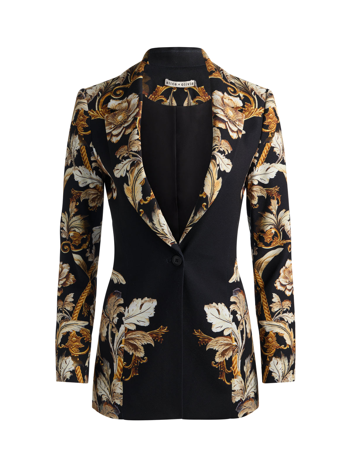 BLAZER AJUSTÉ SHAE - NOIR ÉLÉGANCE BLANC CASSÉ