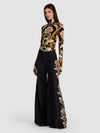 OLIVIA FLARE PANT-NOIR ELEGANCE OFF WHITE-ALICE + OLIVIA