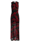 DELORA MAXI DRESS-ROUGE ROMANCE BLACK SM-ALICE + OLIVIA