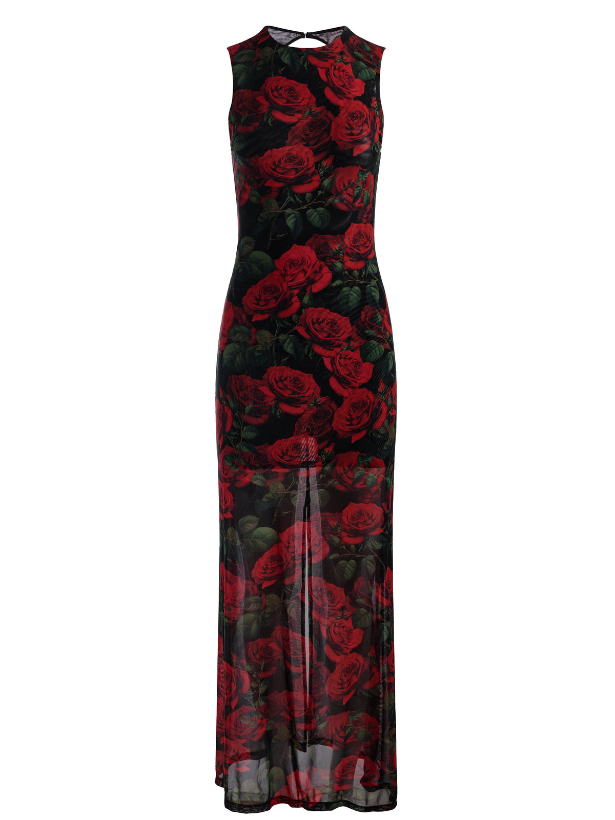 DELORA MAXI DRESS-ROUGE ROMANCE BLACK SM-ALICE + OLIVIA