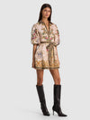 LUCY MINI SHIRT DRESS-TRUE GRANDEUR-ALICE + OLIVIA
