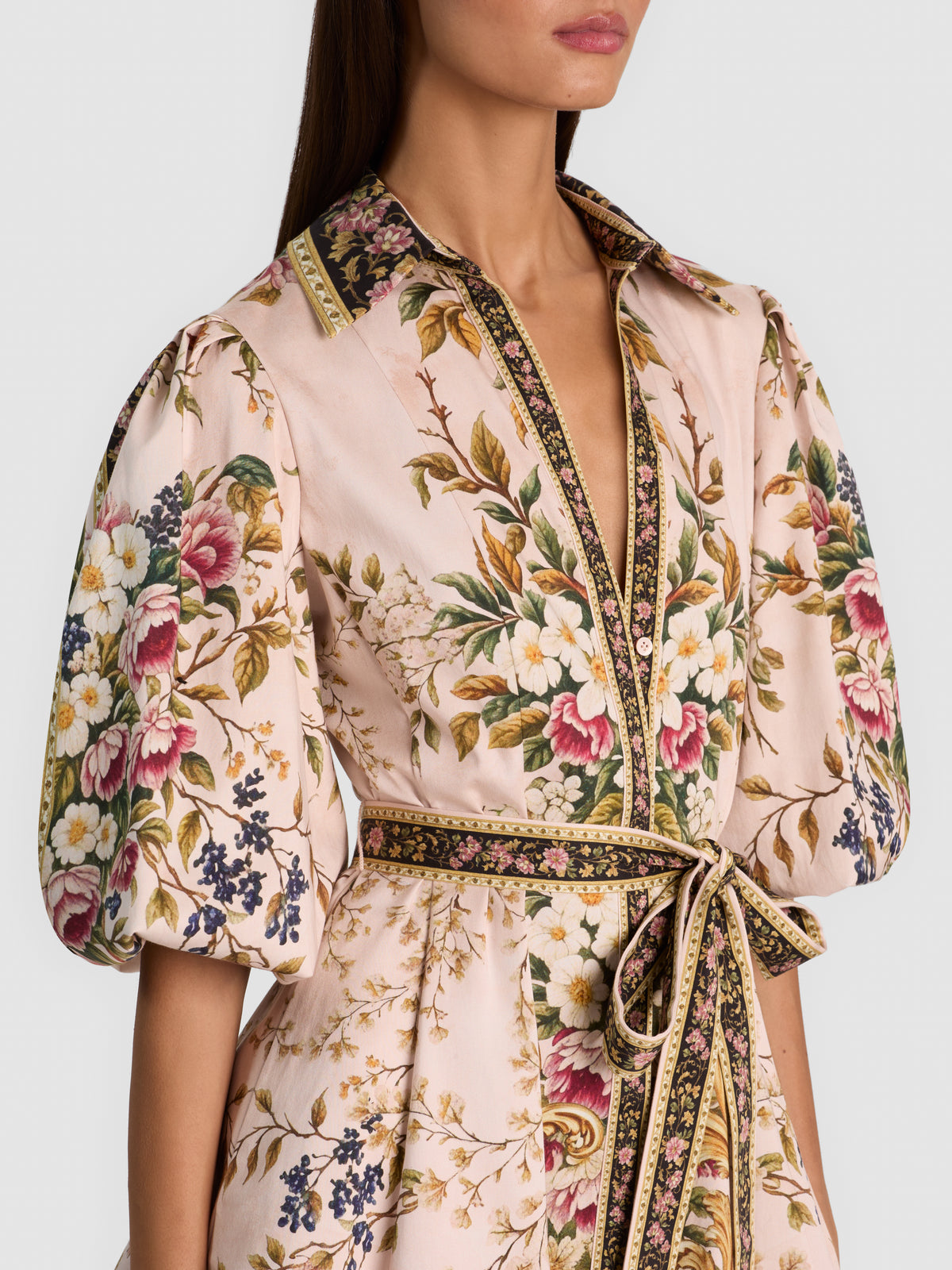 LUCY MINI SHIRT DRESS-TRUE GRANDEUR-ALICE + OLIVIA
