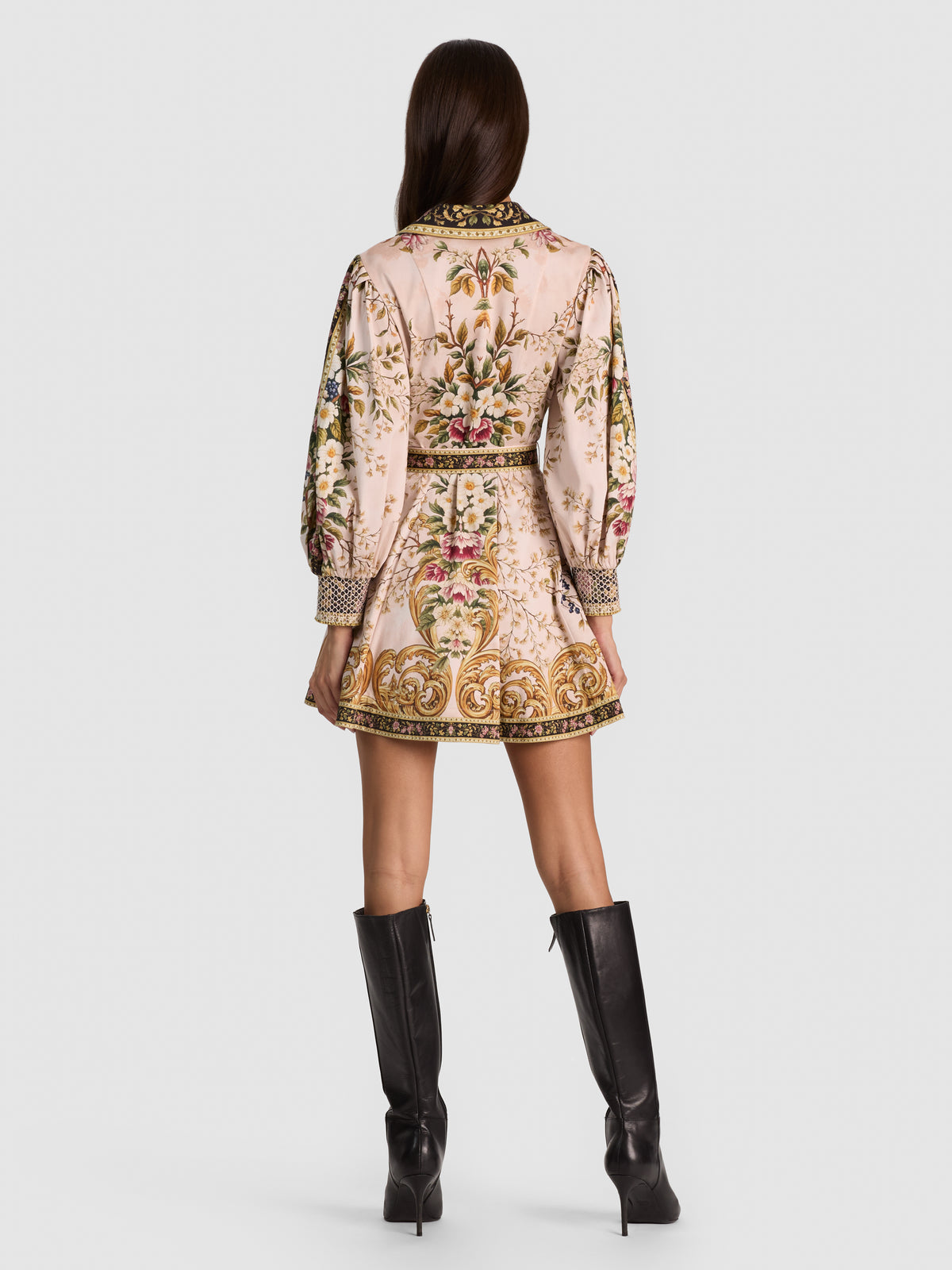 LUCY MINI SHIRT DRESS-TRUE GRANDEUR-ALICE + OLIVIA