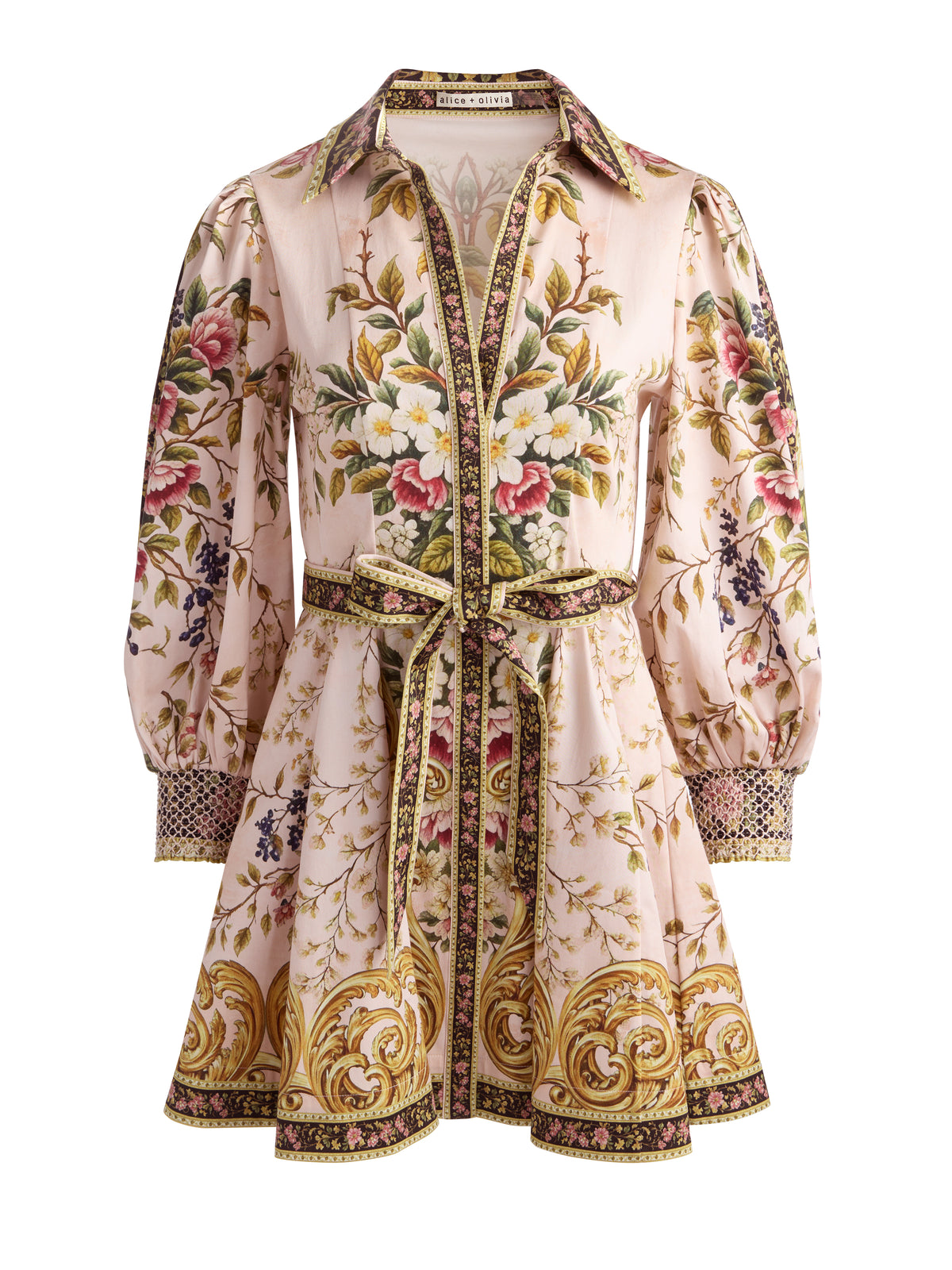 MINI ABITO-CAMICIA LUCY LS CON CINTURA A FASCIA-TRUE GRANDEUR-ALICE + OLIVIA