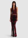 ROMY DRAPED TOP-ROUGE ROMANCE BLACK-ALICE + OLIVIA