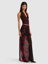 ROMY DRAPED TOP-ROUGE ROMANCE BLACK-ALICE + OLIVIA