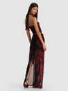 AGATHA MAXI SKIRT-ROUGE ROMANCE BLACK-ALICE + OLIVIA