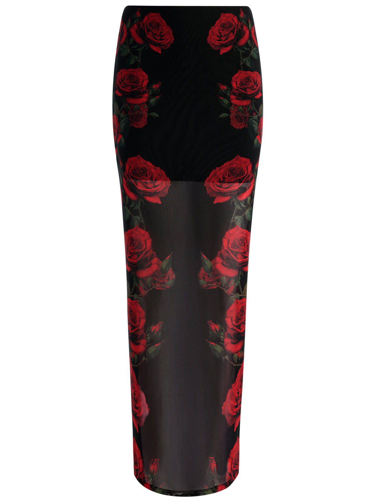 AGATHA MAXI SKIRT - ROUGE ROMANCE BLACK