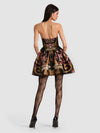 HELENA STRAPLESS MINI DRESS-NOIR ELEGANCE BLUSH-ALICE + OLIVIA