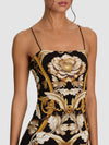 AUGUSTA MAXI DRESS-NOIR ELEGANCE OFF WHITE-ALICE + OLIVIA