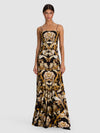 AUGUSTA MAXI DRESS-NOIR ELEGANCE OFF WHITE-ALICE + OLIVIA