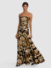 AUGUSTA MAXI DRESS-NOIR ELEGANCE OFF WHITE-ALICE + OLIVIA