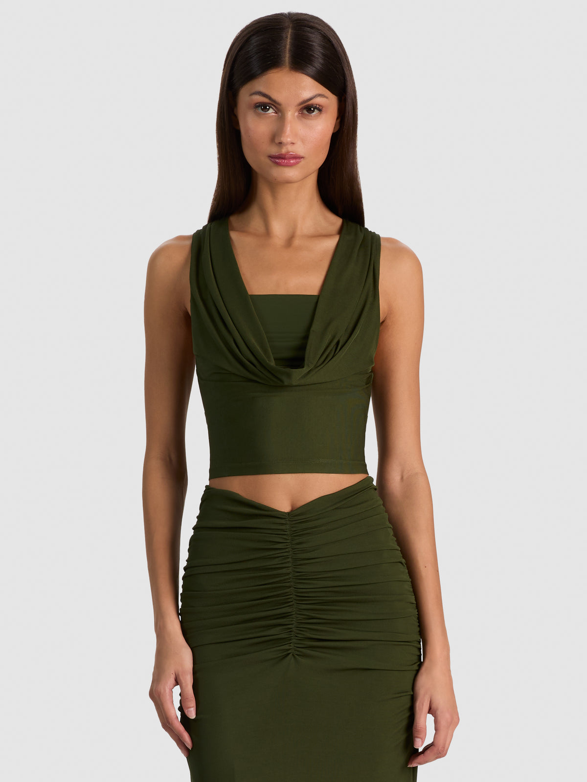 ALENA TOP-DARK FERN-ALICE + OLIVIA