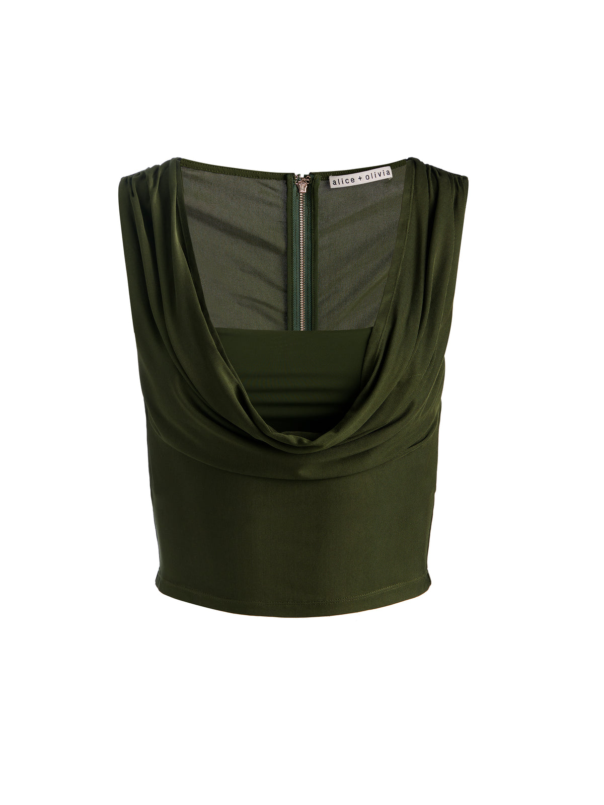 ALENA TOP - DARK FERN