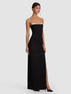 HALLIE EMBELLISHED MAXI DRESS-BLACK/OFF WHITE-ALICE + OLIVIA