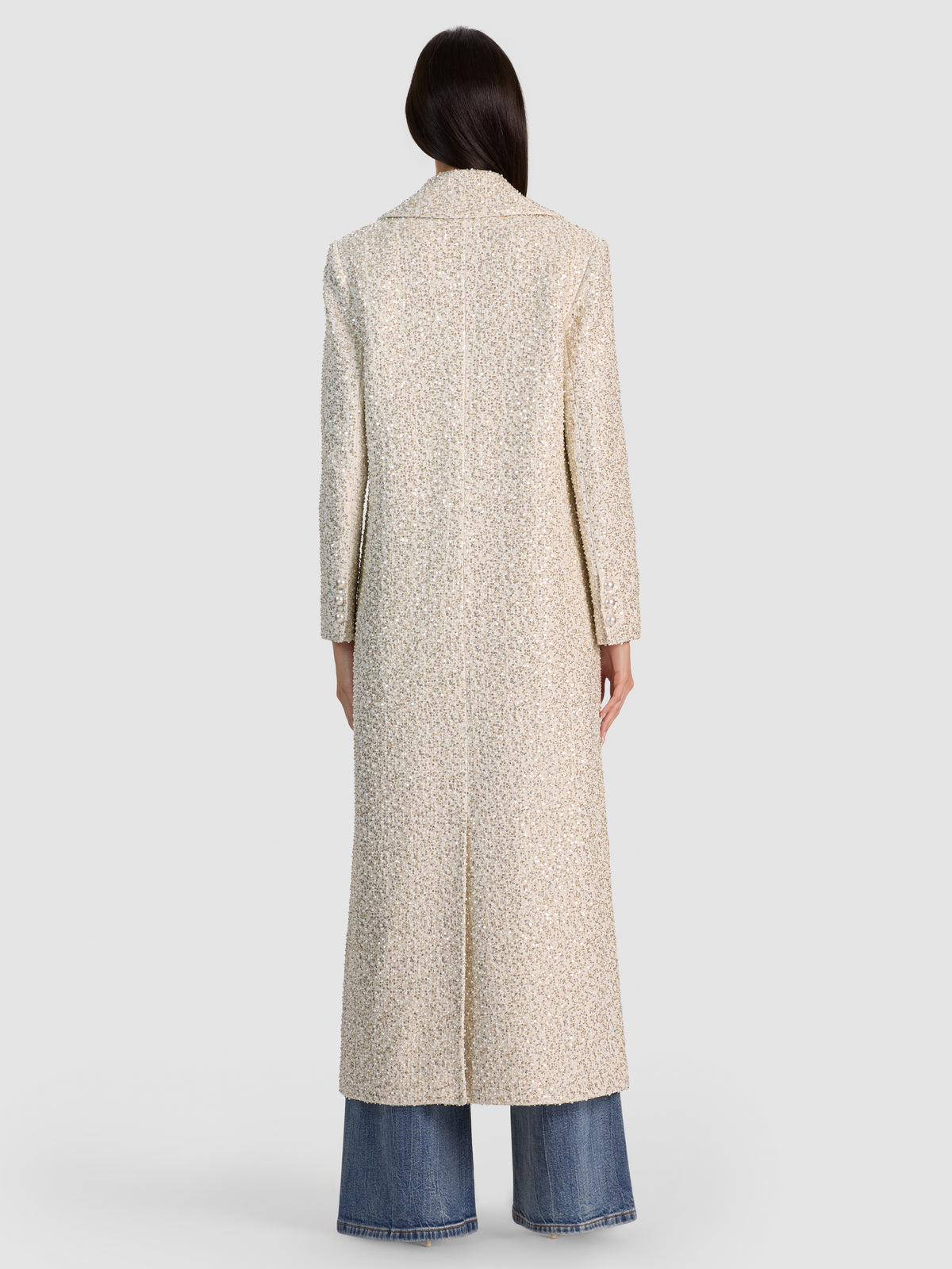 NICHOLAS EMBELLISHED COAT-OFF WHITE-ALICE + OLIVIA