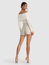 CONRY EMBELLISHED SHORT-OFF WHITE-ALICE + OLIVIA
