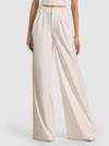 PANTALONE A PIEGHE CARA VOLUMINOUS HR-OFF WHITE-ALICE + OLIVIA