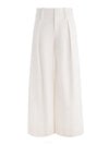 PANTALON PLISSÉ CARA VOLUMINOUS HR-OFF WHITE-ALICE + OLIVIA