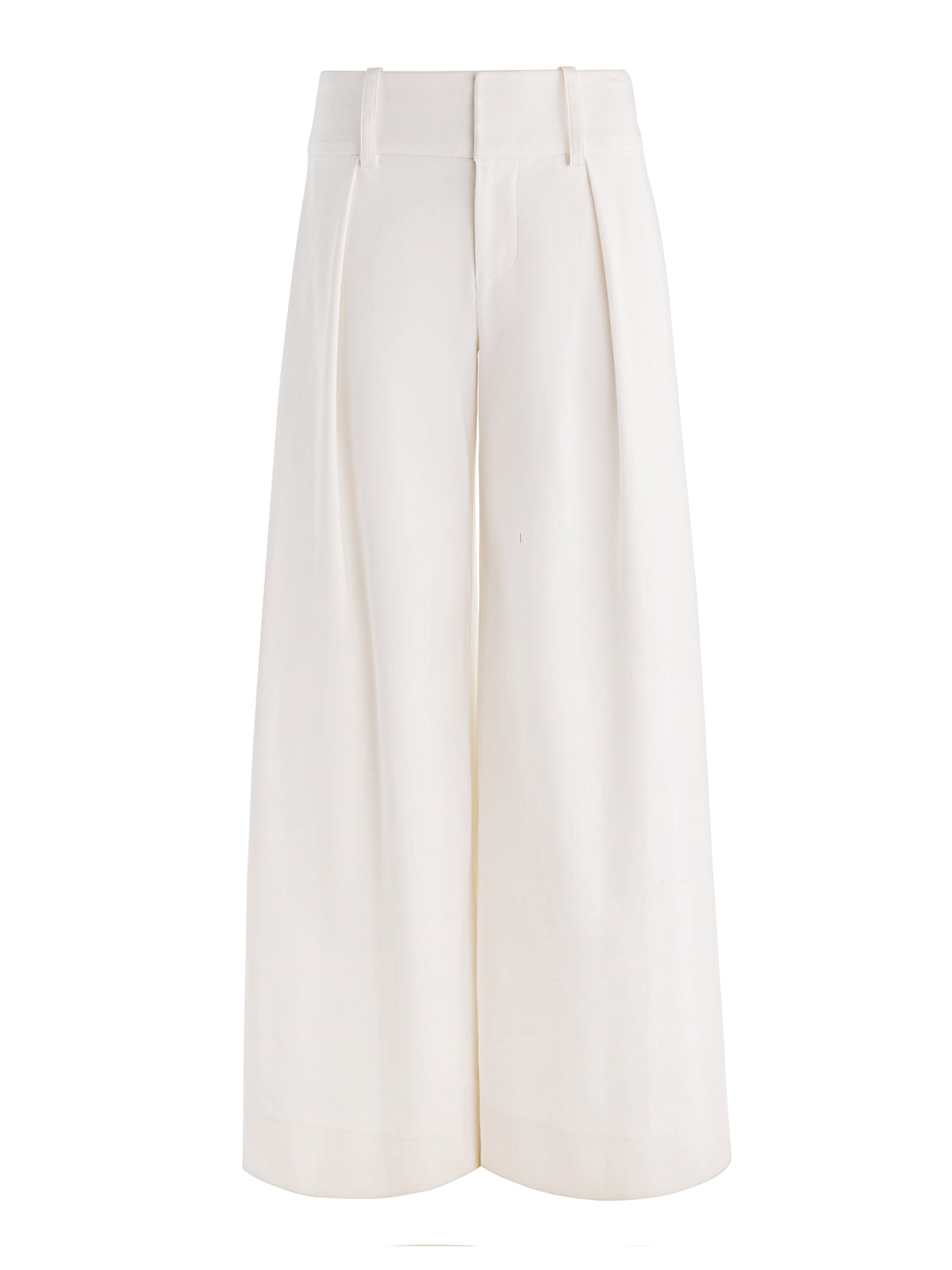CARA VOLUMINOUS PLEATED TROUSER - OFF WHITE
