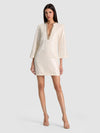 ELEONORA EMBELLISHED TUNIC DRESS-OFF WHITE-ALICE + OLIVIA
