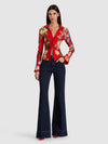 HAUT FREYA BOUTONNÉ CINTRE-GARDEN VISTA CANDY APPLE-ALICE + OLIVIA