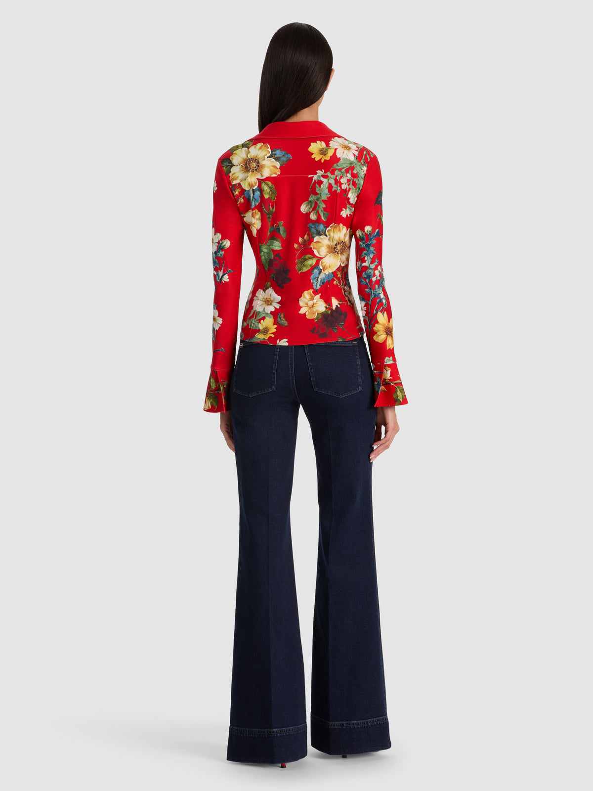 HAUT FREYA BOUTONNÉ CINTRE-GARDEN VISTA CANDY APPLE-ALICE + OLIVIA