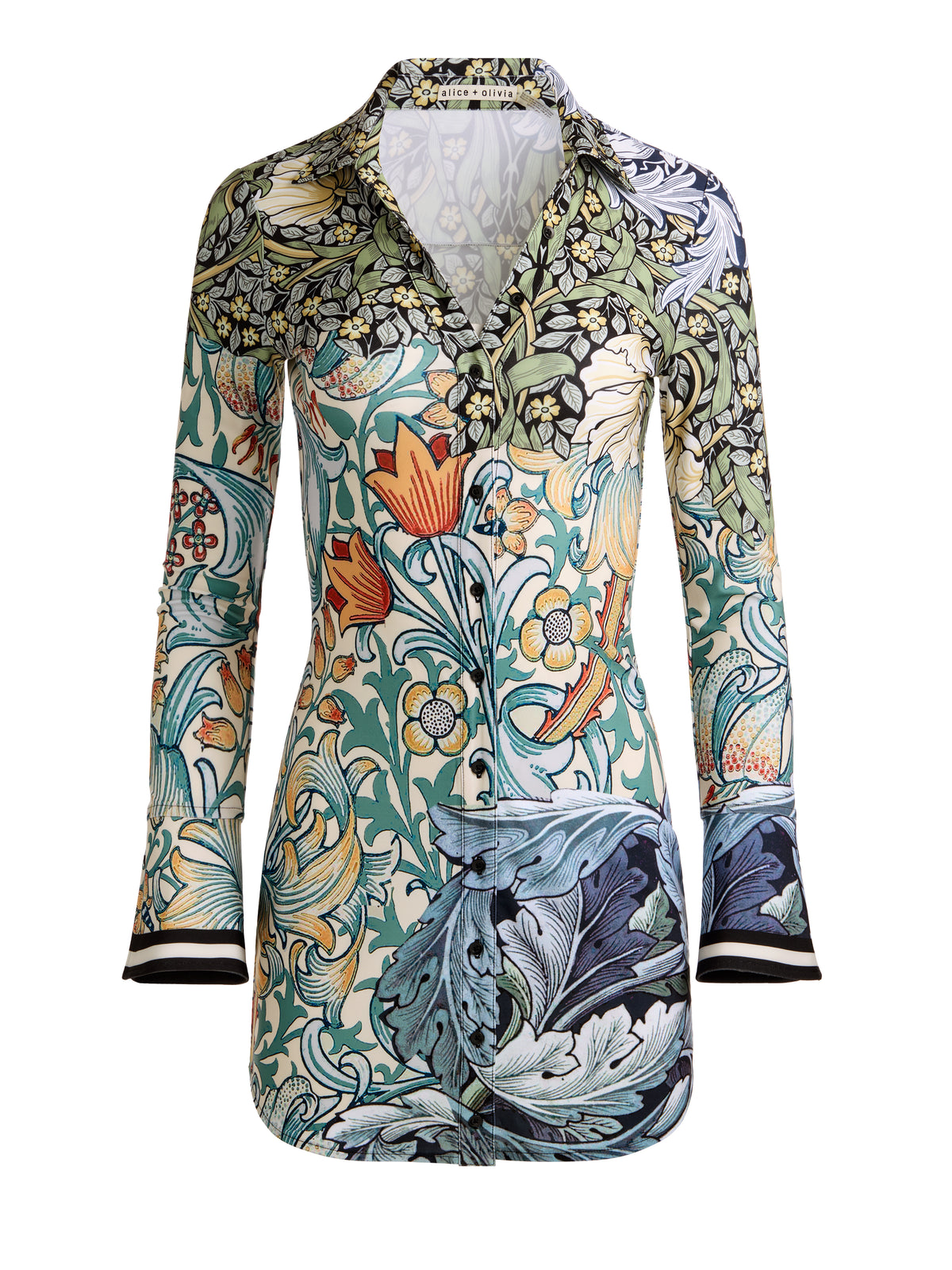 FREYA BUTTON DOWN MINI DRESS - MASTERPIECE