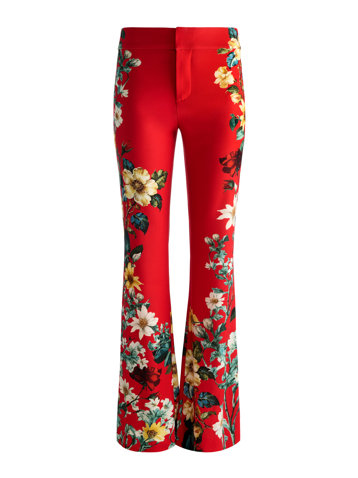 ANDREW BOOTCUT SLIM PANT - GARDEN VISTA CANDY APPLE