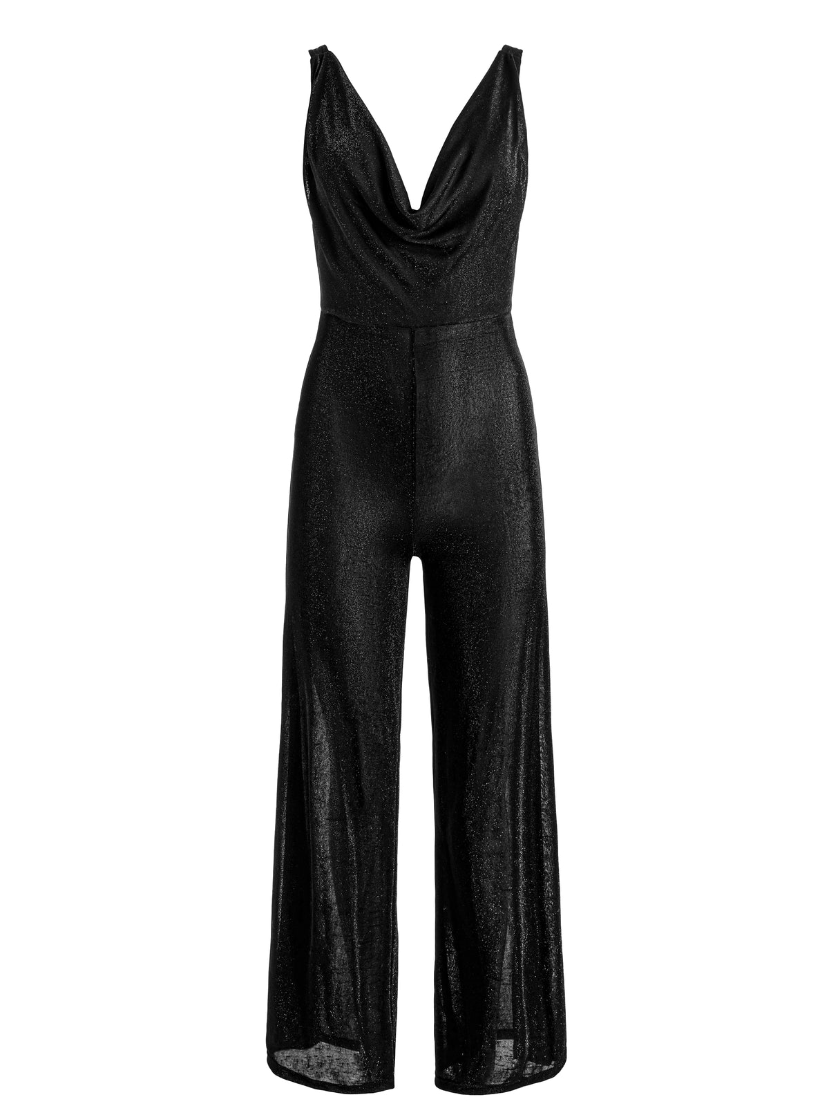 THEA TIE BACK JUMPSUIT - BLACK
